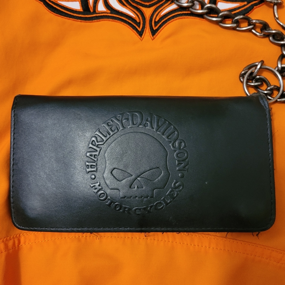 Harley Davidson biker wallet with chain